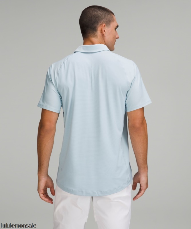 Lululemon Verkauf DELULU746 | Cirrus Blue Stretch Golf Poloshirt